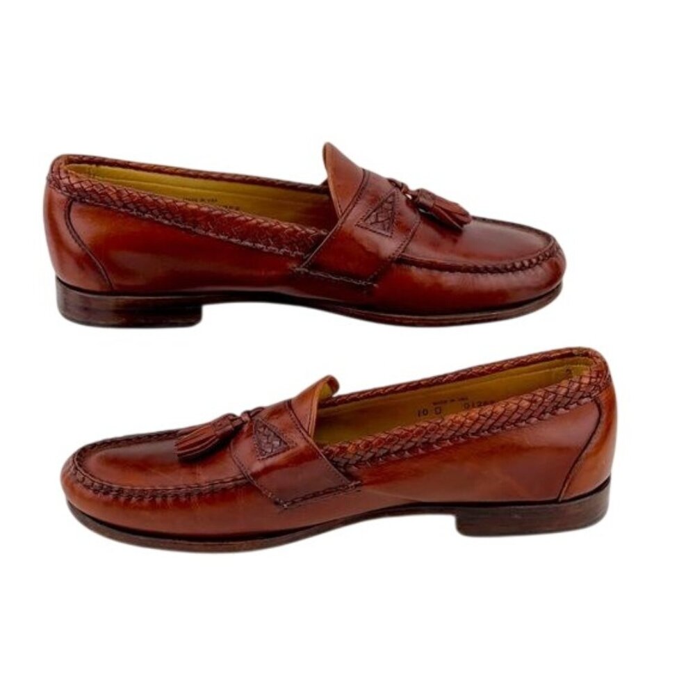 Allen Edmonds Brown Leather Mens Loafer Shoes  Size 10